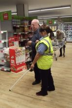World Sight Day Oct 2014 Tonie with a Very helpful customer 029
